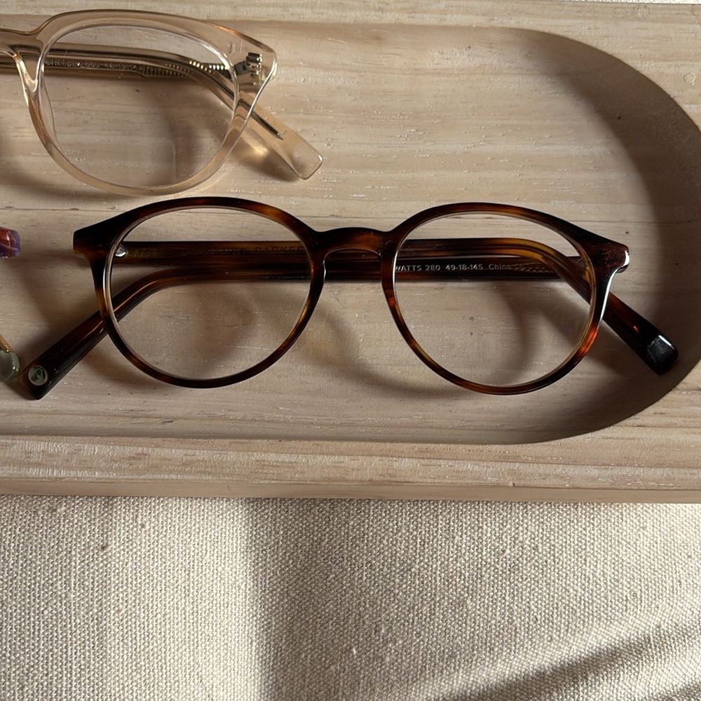 Warby Parker Watts Tortoise Framed Glasses unisex